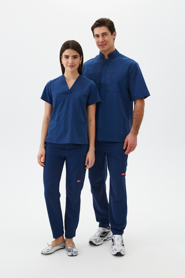 Джоггеры медицинские унисекс Кайтеки, индиго