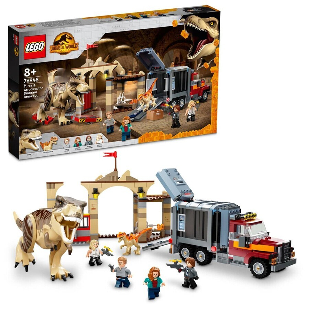 Конструктор LEGO Jurassic World 76948 Побег атроцираптора и тираннозавра