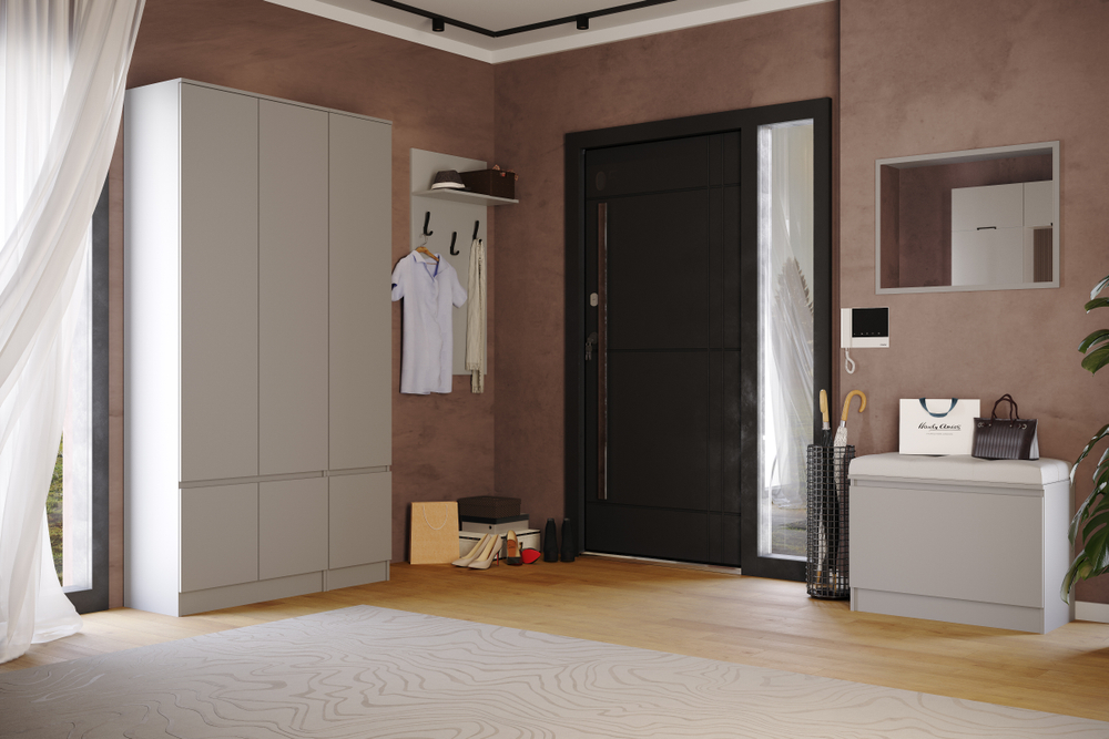 Прихожая Мэнкс комплект №4 камень серый