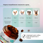 Функциональное лакомство Favet MultivitaminDog Soft Chews для кожи и шерсти для собак, 120г