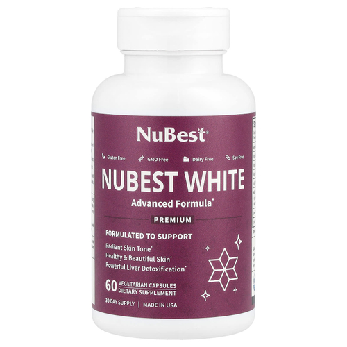 NuBest, Nubest White, 60 вегетарианских капсул