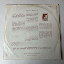 Винтажная виниловая пластинка LP Gustav Mahler Малер, Soprana Solo Anny Schlemm Conducted By Leopold Ludwig Симфония Symphony No. 4, G Major (Англия 1957)