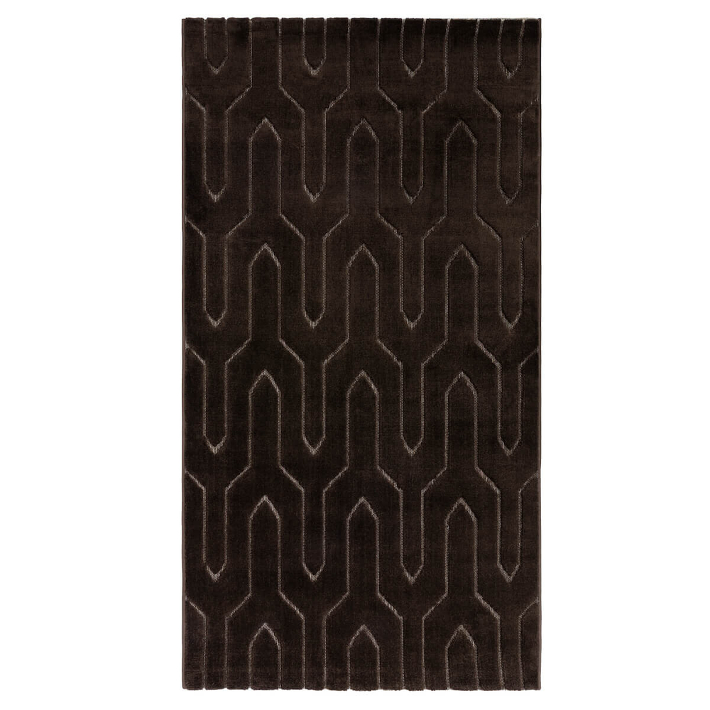 Ковер SOFT 0.8*1.5 дизайн J751A BROWN/BROWN