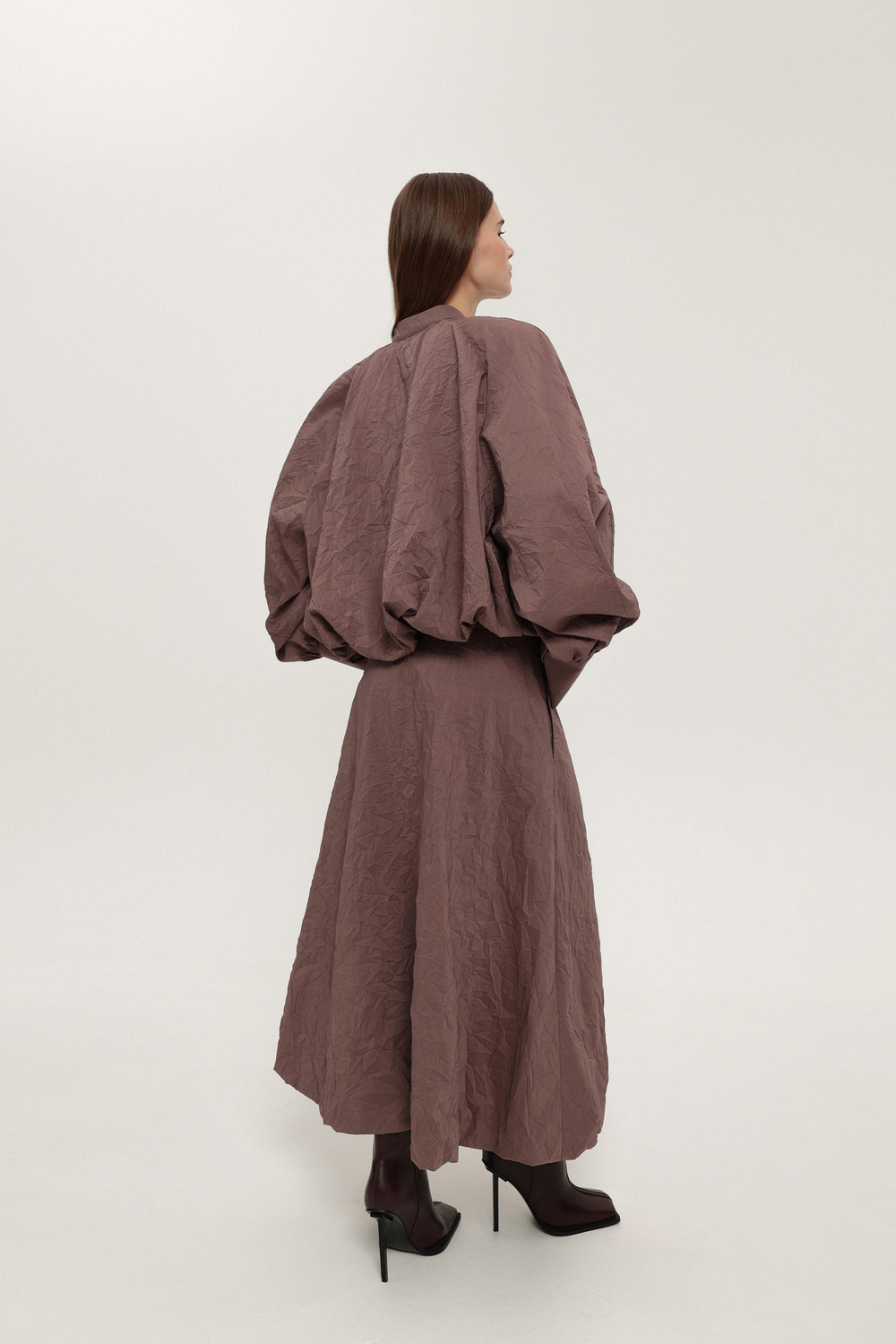 Рубашка из жатого хлопка