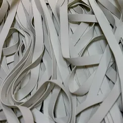 Резинка латексная для купальника белая 6 мм (оптом)