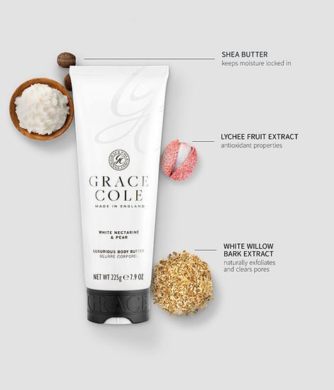 Белый нектарин и груша масло для тела, Grace Cole