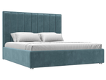 Кровать интерьерная Афродита 180, Бирюзовый, Велюр, 120577