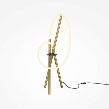 Настольный светильник 15W 3000К MOD369TL-L15BS3K латунь Crochet Maytoni