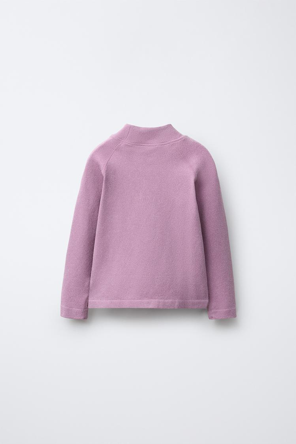 ZARA ФУТБОЛКА С ДЛИННЫМИ РУКАВАМИ, РОЗОВЫЙ/СИРЕНЕВЫЙ