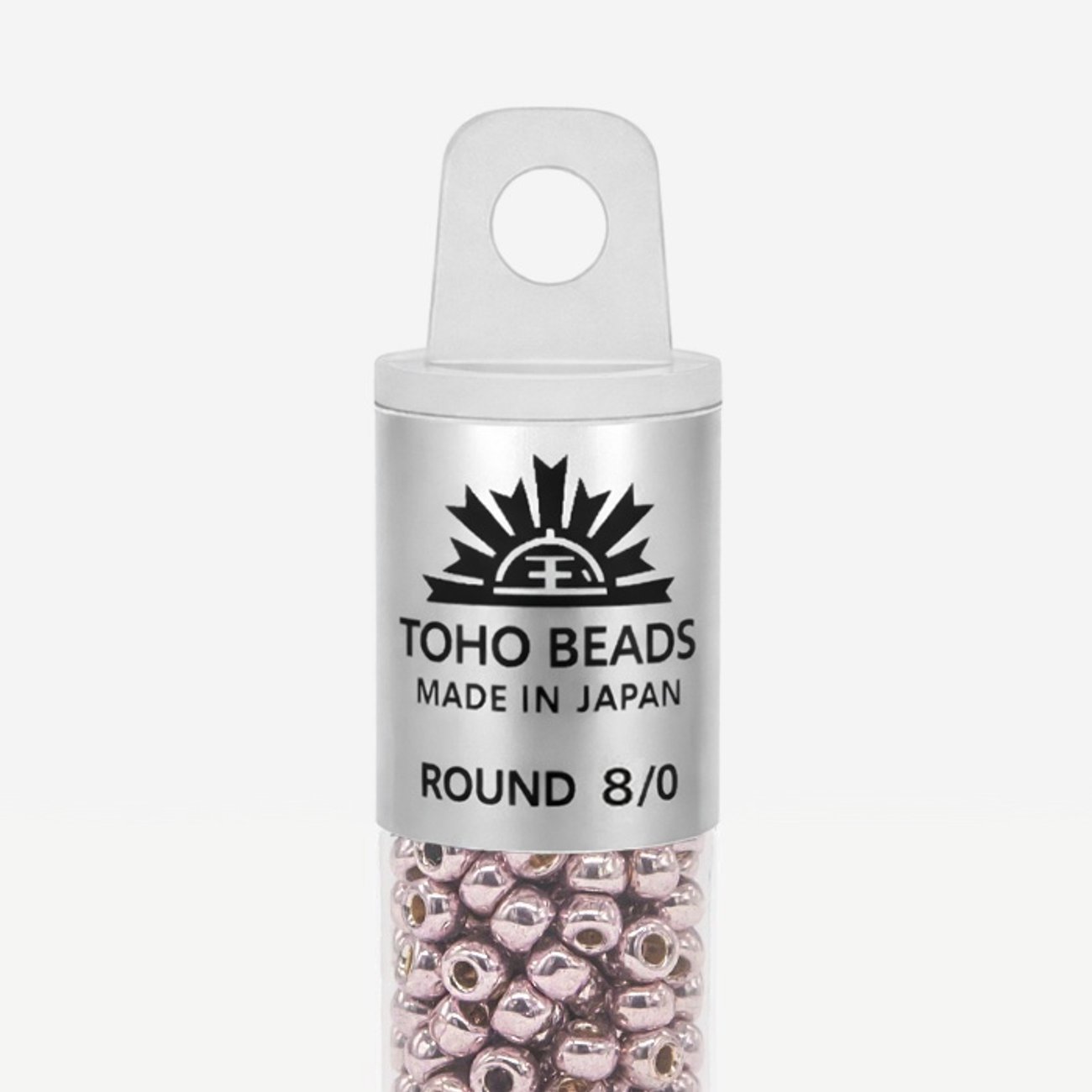 Японский бисер TOHO Round 8/0 (№PF554), непрозрачный глянцевый с металлическим блеском
