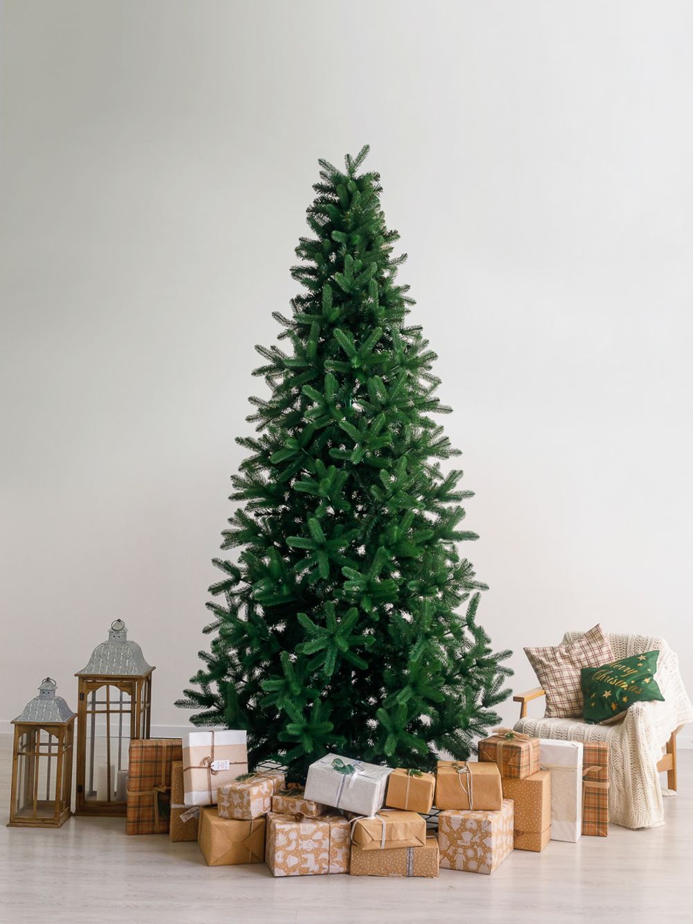 Большая елка «Европейская» (Литая+пвх) 7,5 м