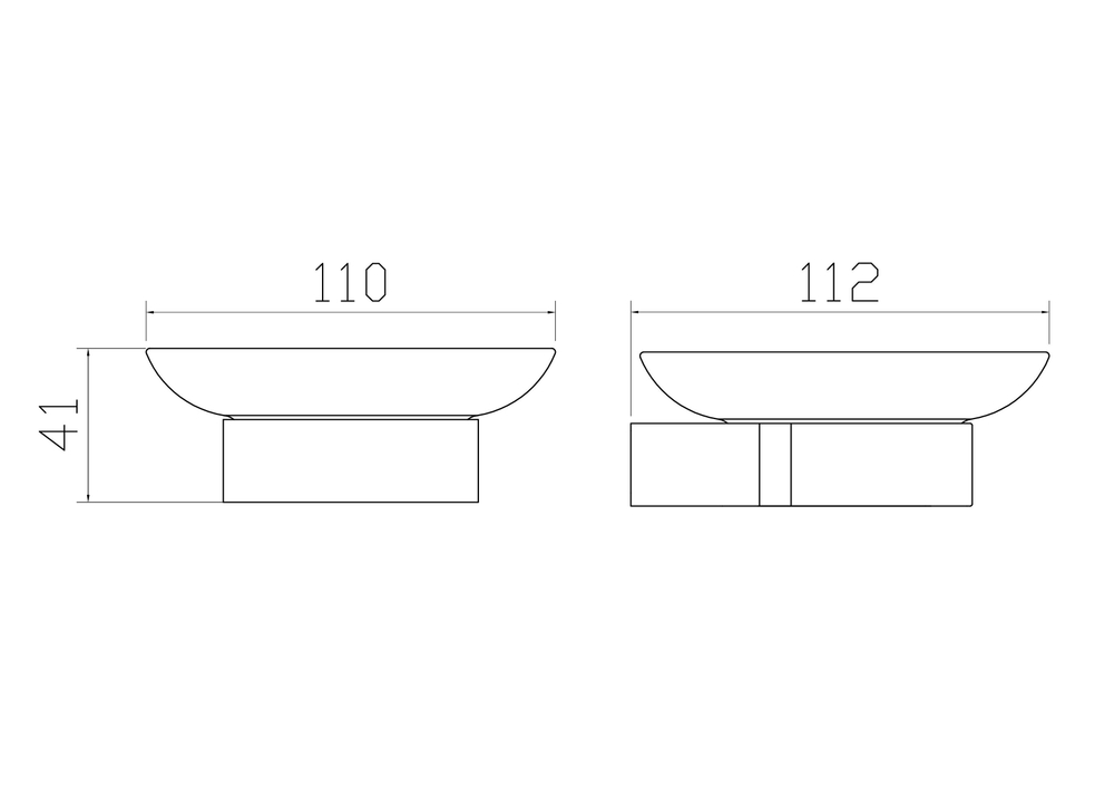Мыльница с держателем WONZON & WOGHAND CARBON, Черный (WW-7722)