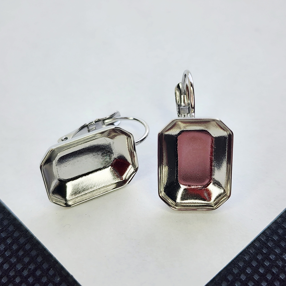 Швензы под вклейку, сталь, для кристаллов 10×14мм