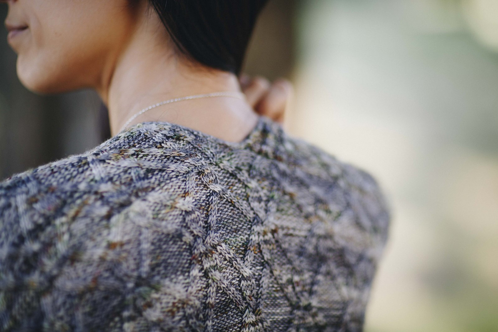 Кардиган спицами "Monstera"