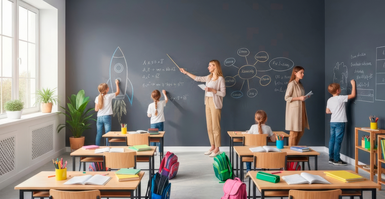 Грифельная краска Siberia: современная альтернатива классной доске для школ