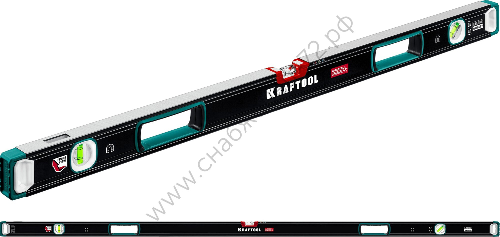KRAFTOOL A-RATE CONTROL, 2000 мм, точность 0.3 мм/м, с зеркальным глазком, сверхпрочный магнитный уровень (34988-200)