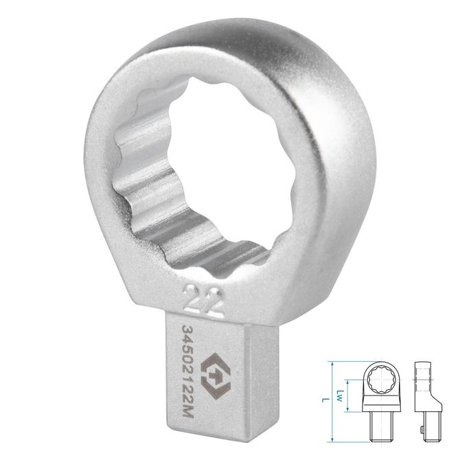 KING TONY (34502122M) Насадка накидная серии "FIT", 22 мм, 9х12 мм