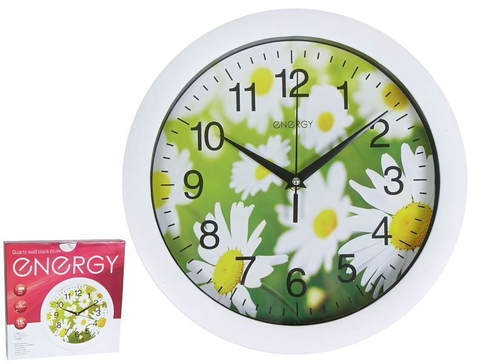 Часы настенные ENERGY EC-98 Ромашки