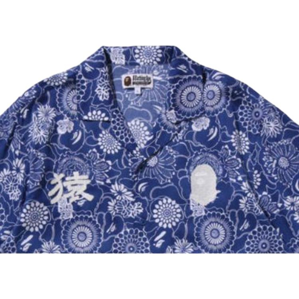 A Bathing Ape Bathing Ape Shirts Button Lyocell Moderate Regular Summer 0zxsrm308321q
