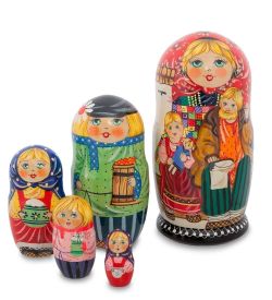 Народные промыслы МР-15/ 4-J Матрешка 5м «Семейка»