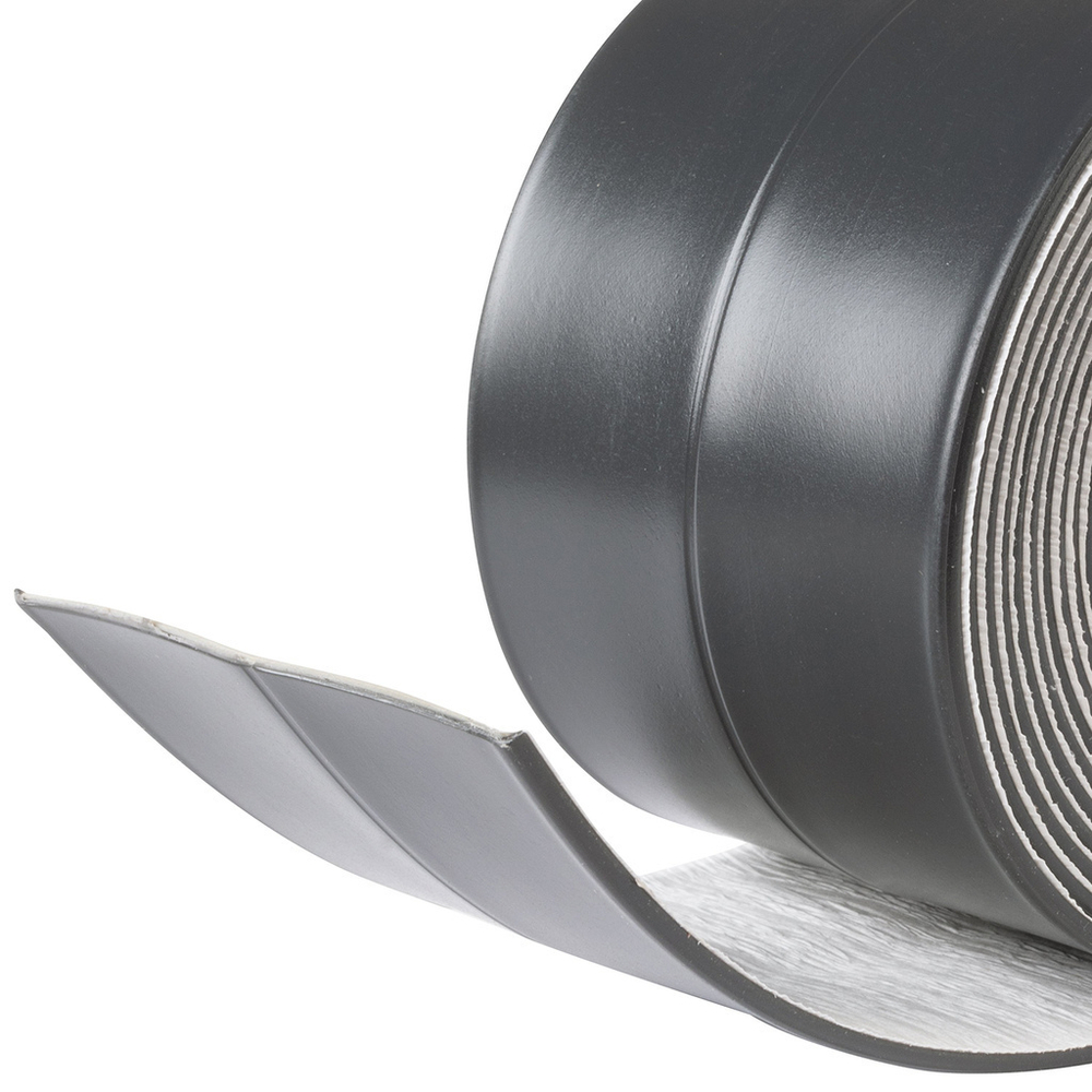 Лента бордюрная самоклеящаяся Аккурат 60мм*3,35м ГРАФИТ