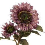 Искусственные цветы «FLOWERS GLAMOUR» 63см Подсолнухи 2 цветка лиловые