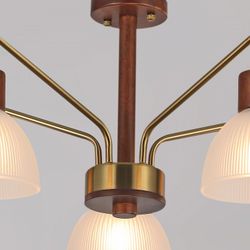 Люстра на штанге ILLUMICO  IL0286-5C-79 BR