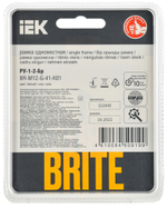 BRITE Рамка 1-местная РУ-1-2-Бр стекло белый RE IEK