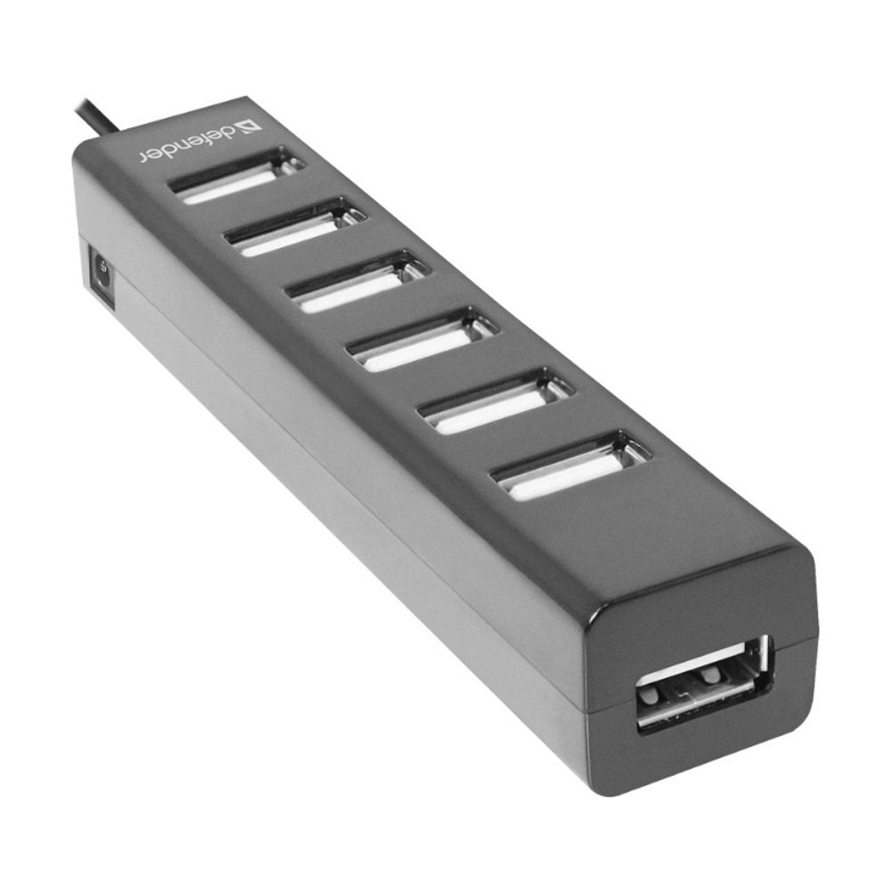 Defender Универсальный USB разветвитель Quadro Swift USB 2.0, 7 портов