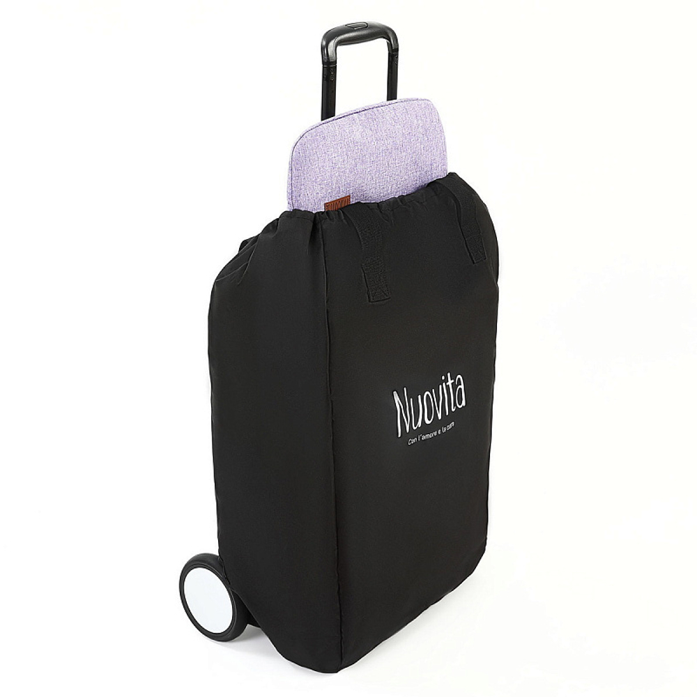 Детская прогулочная коляска Nuovita Anima lilla, Argento / Сиреневый, Серебряный