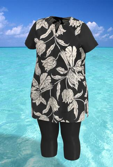 Купальный костюм 17250-17133 черно-белый