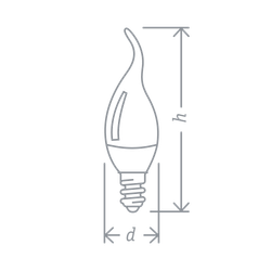 Лампа Navigator 61 330 NLL-FC37-8.5-230-2.7K-E14-FR