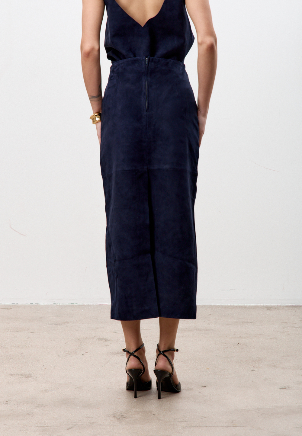 Юбка из натуральной замши