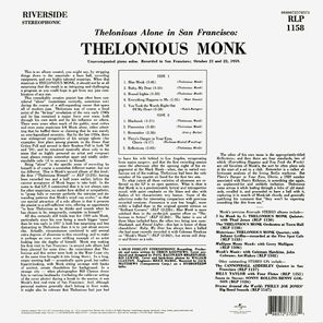 Thelonious Monk / Alone In San Francisco (LP)