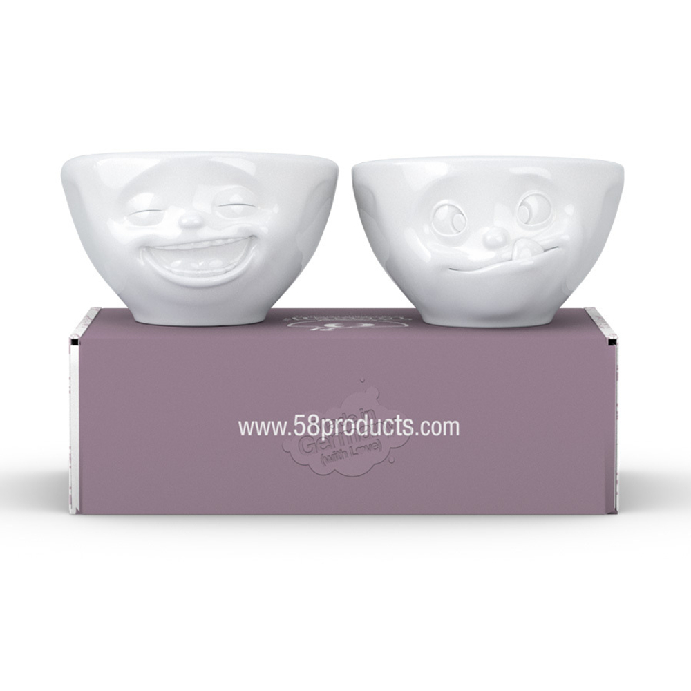 Набор чаш laughing & tasty, 100 мл, белый, 2 шт.