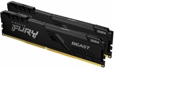 Оперативная память KINGSTON DDR4 64Gb 2x32Gb 3200 MHz pc-25600 FURY Beast Black KF432C16BBK2/64 KF432C16BBK2/64