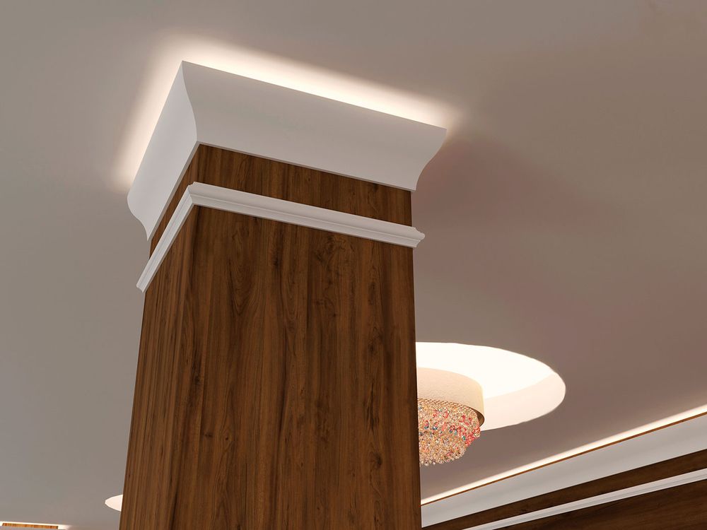 Карниз Ecopolymer, 120x53 мм