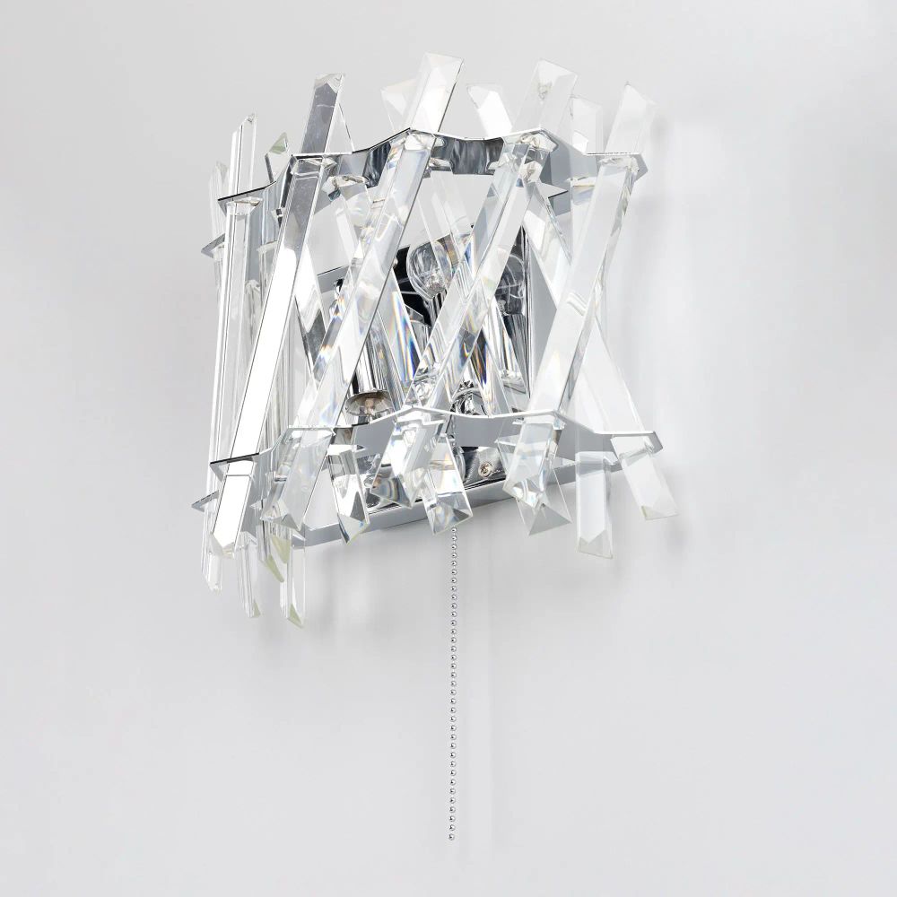 Citilux Ингвар CL334421 Бра хрустальное с выключателем Хром