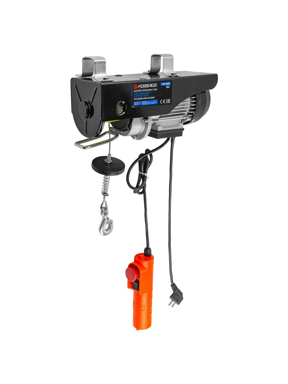Таль подвесная 220В, 125/250кг Forsage F-TRH1025