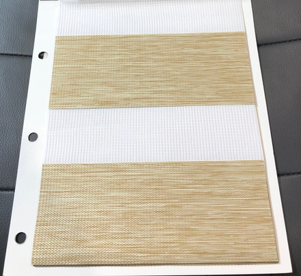 Рулонная штора День-Ночь Мини, ткань DN4112-03, цвет ваниль