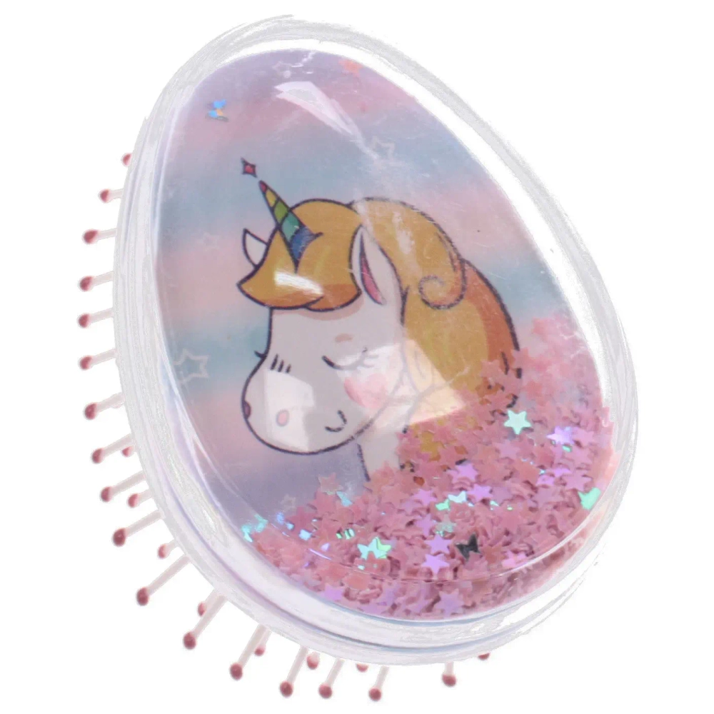 Расческа массажная детская «Perfection - Единорожек Оскар», 6*9 см (коробка PVC)