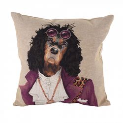Подушка "Собака рок-звезда"
