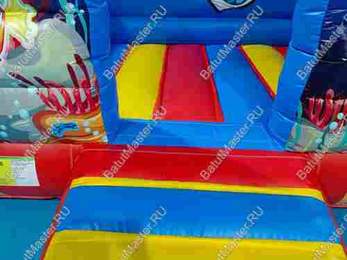 Коммерческий надувной батут "Морское царство 3", размер 3,7*2,5*2,5 м