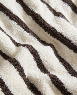 ZARA HOME БАННОЕ ПОЛОТЕНЦЕ В ПОЛОСКУ, КОРИЧНЕВЫЙ