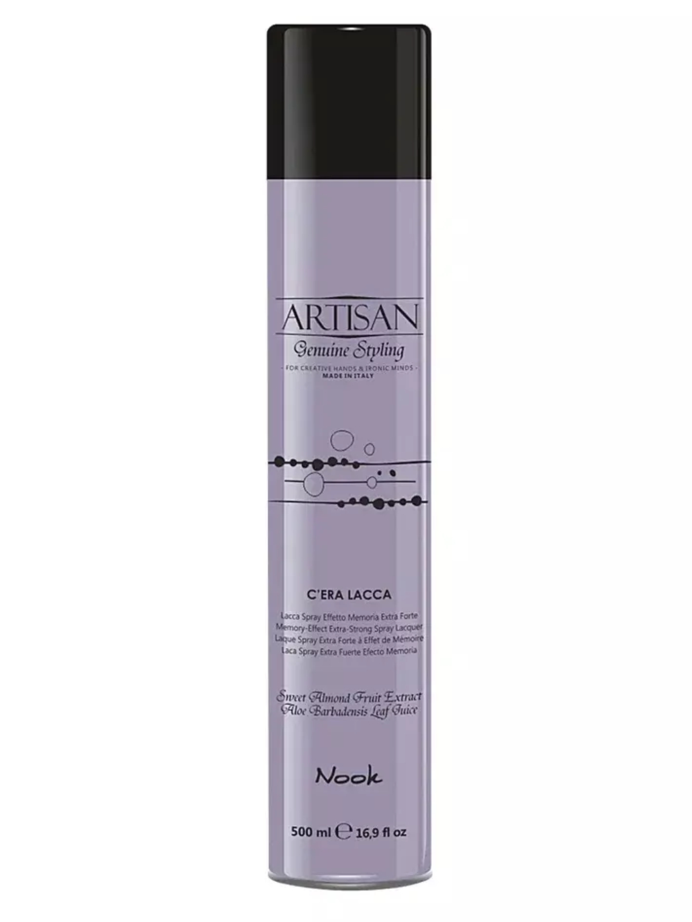 NOOK Лак для волос экстрасильной фиксации - Artisan С'era Lacca Spray , 500мл