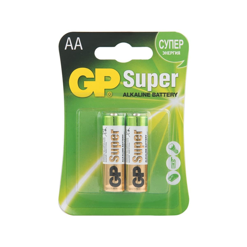 Батарейка GP Super AA (LR06) 15A алкалиновая, BC2 И