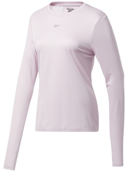 Женская футболка теннисная (dł. Рукава) Reebok Workout Ready Run Speedwick Long Sleeve W - frost berry