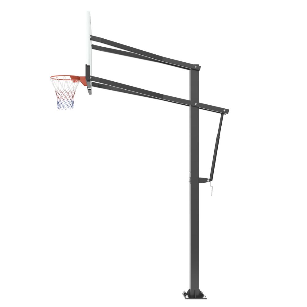 Баскетбольная стойка стационарная UNIX Line B-Stand-PC 72&quot;x42&quot; R45 H230-305 см