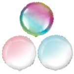 Фольгированный шар-круг, градиент, 46 см