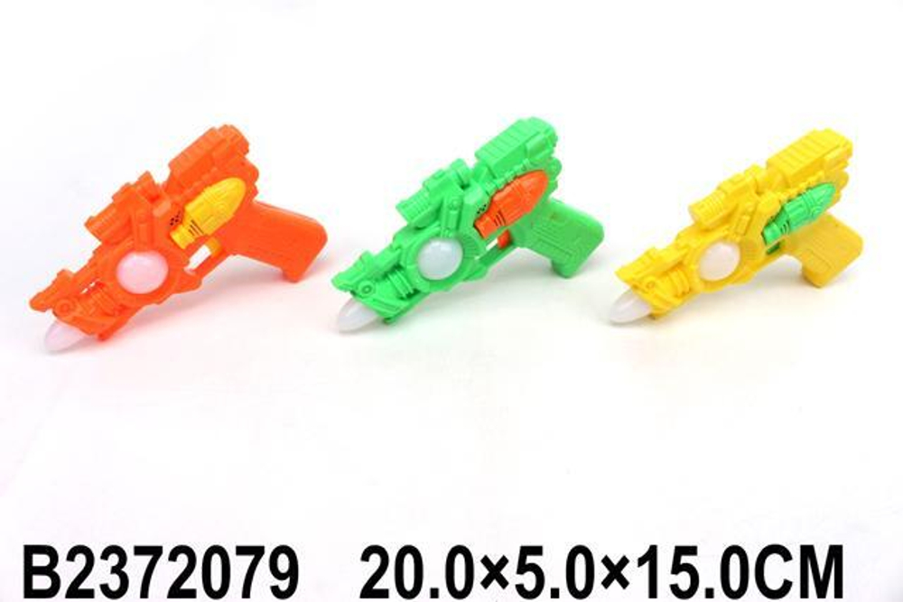 Пистолет на батарейках 20см, пакет QR2023